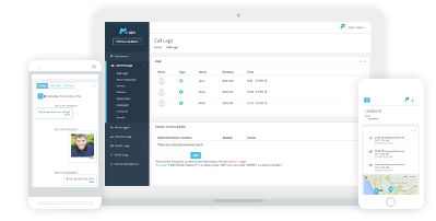 mspy interface on a laptop