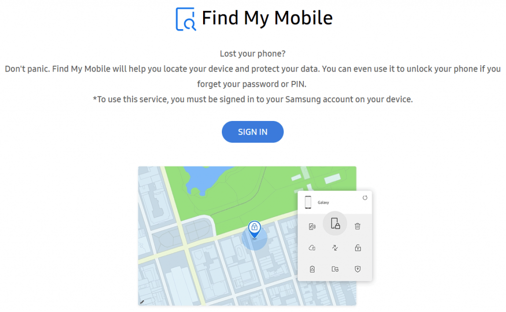 samsung find my mobile 