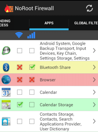 noroot firewall app on android phone