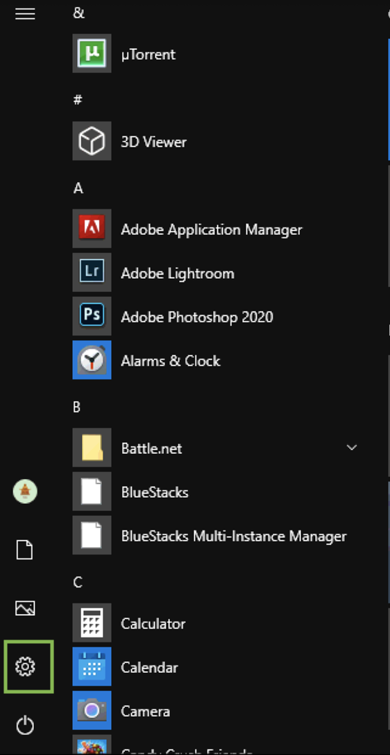 Windows 10 start dark mode 