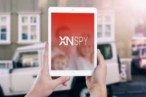 Xnspy logo on tablet 